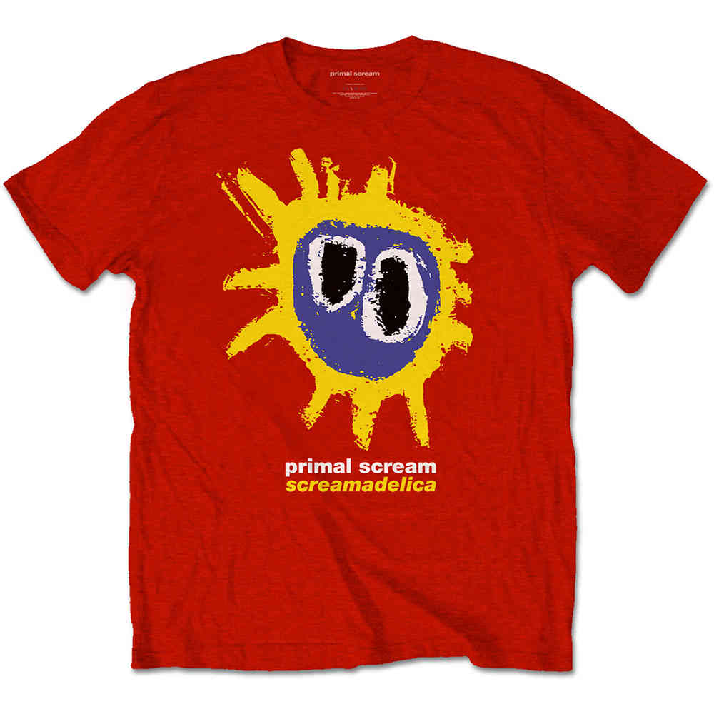 Primal Scream - Screamadelica Tshirt Homme - Rouge